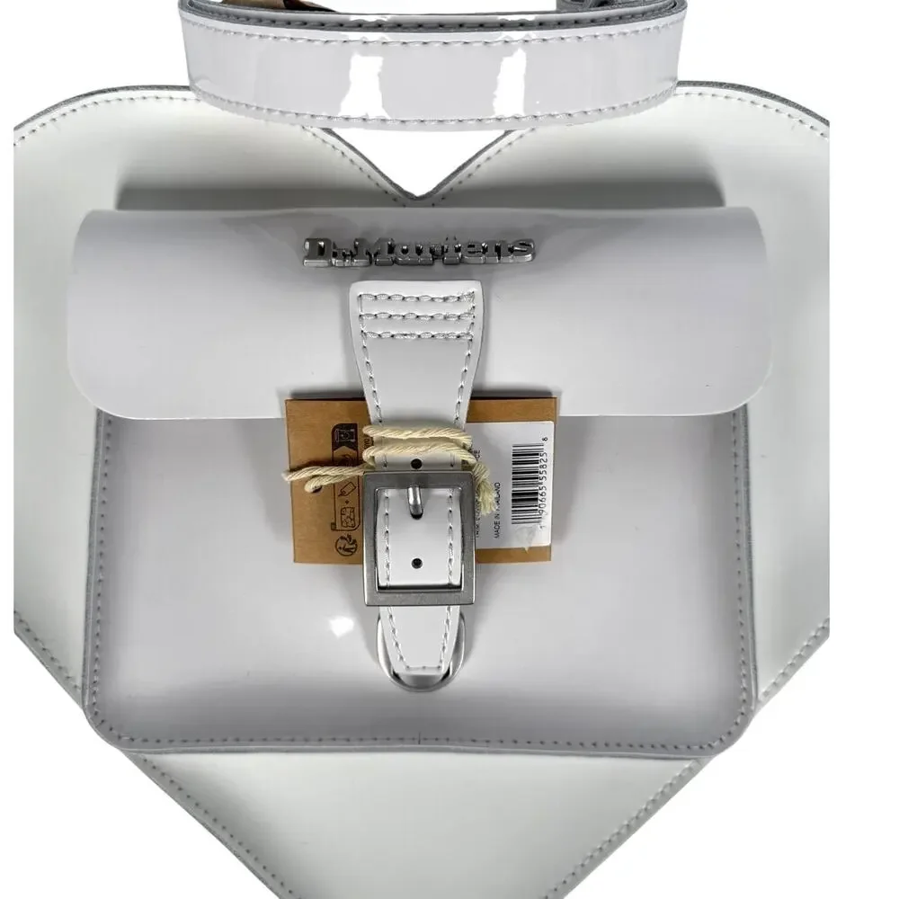 Dr Martens Heart Bag White Kiev Leather Backpack Crossbody NWT